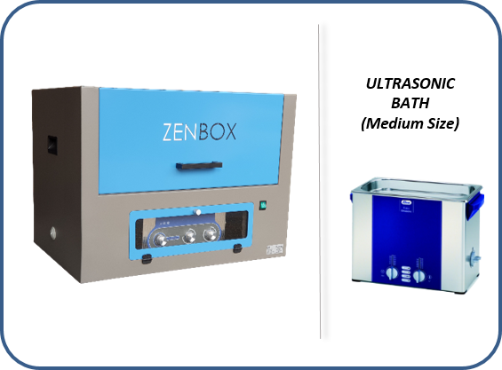 soundproof enclosures for ultrasonic cleaning baths and ultrasonic cleaning baths with heating